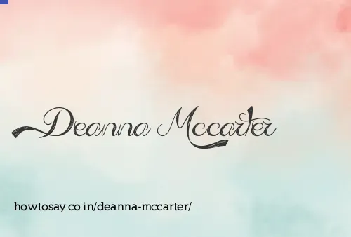 Deanna Mccarter