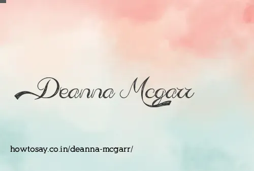 Deanna Mcgarr