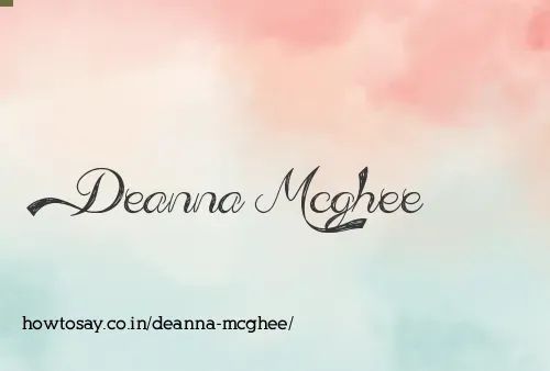 Deanna Mcghee