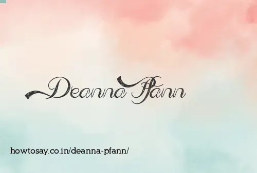 Deanna Pfann