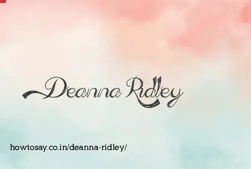 Deanna Ridley