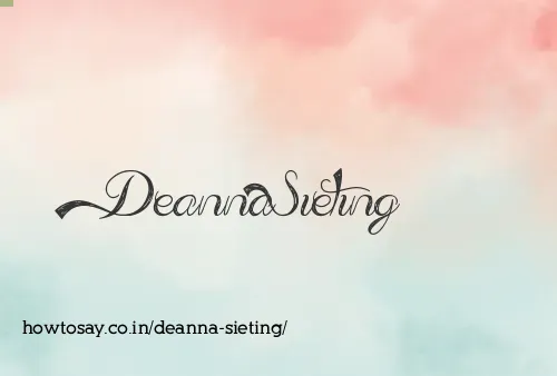 Deanna Sieting