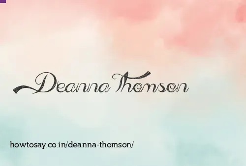 Deanna Thomson