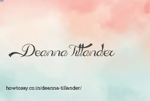Deanna Tillander