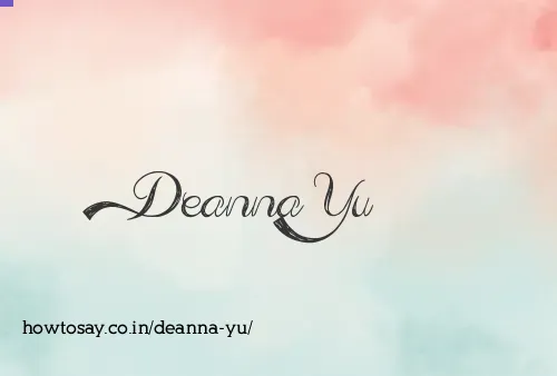 Deanna Yu
