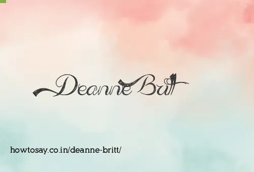 Deanne Britt