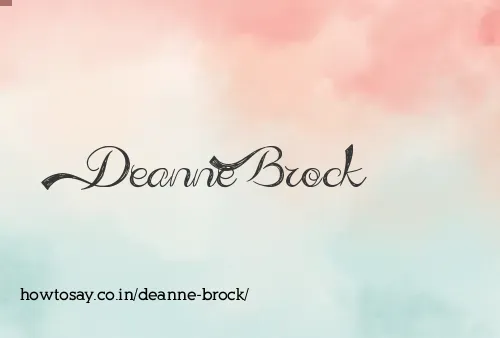 Deanne Brock