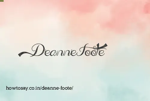 Deanne Foote