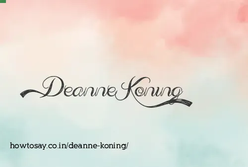 Deanne Koning