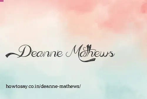 Deanne Mathews
