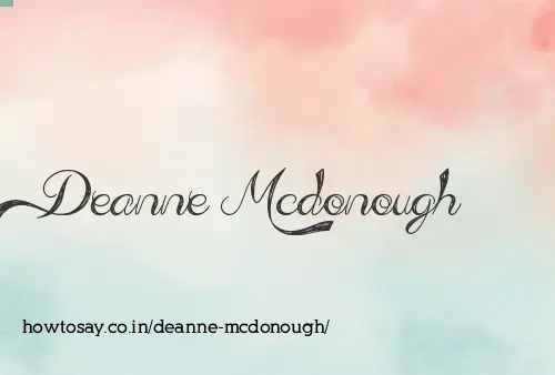 Deanne Mcdonough