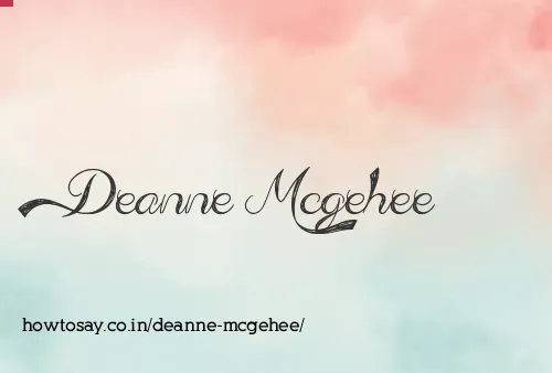 Deanne Mcgehee
