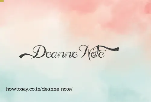 Deanne Note