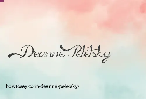 Deanne Peletsky