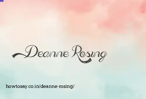 Deanne Rosing