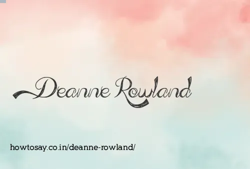 Deanne Rowland