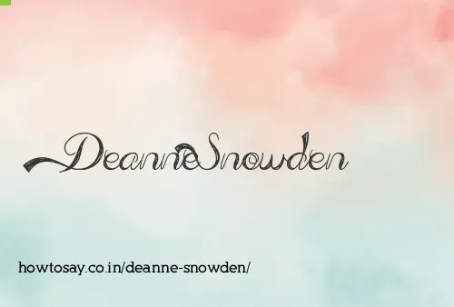 Deanne Snowden