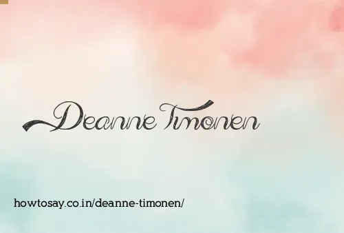 Deanne Timonen