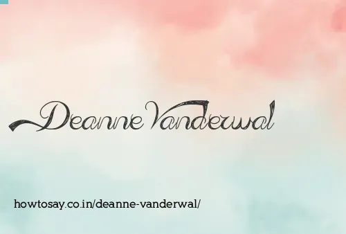 Deanne Vanderwal