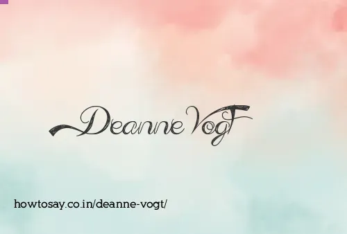 Deanne Vogt