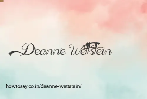 Deanne Wettstein