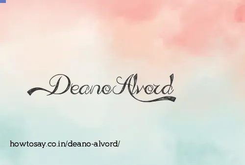 Deano Alvord