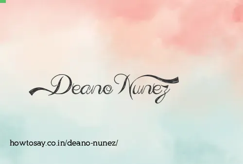 Deano Nunez