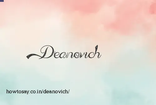 Deanovich