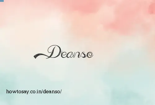 Deanso