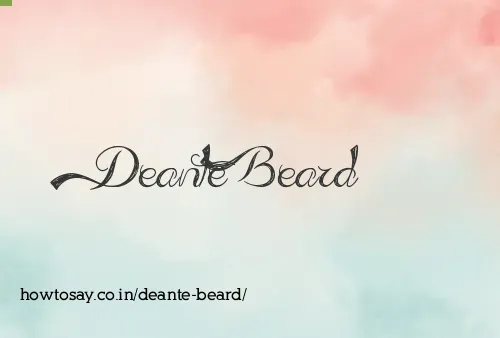 Deante Beard