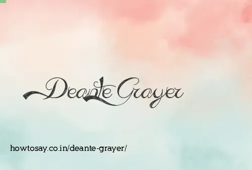 Deante Grayer