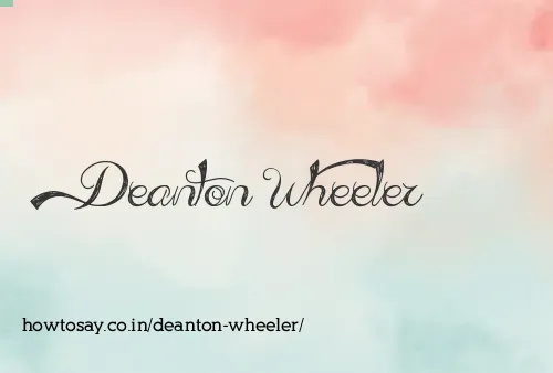 Deanton Wheeler