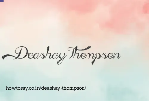 Deashay Thompson