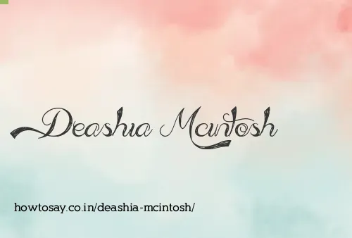 Deashia Mcintosh