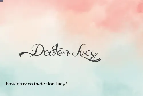 Deaton Lucy