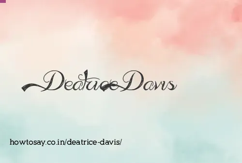 Deatrice Davis