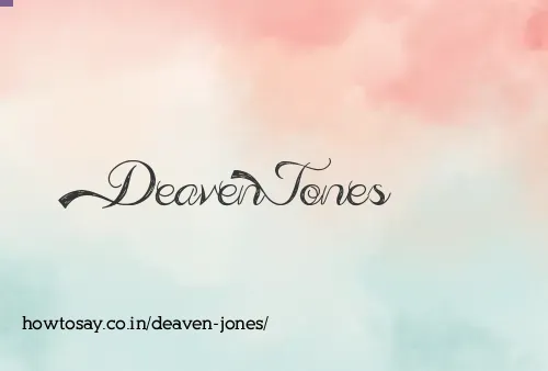 Deaven Jones