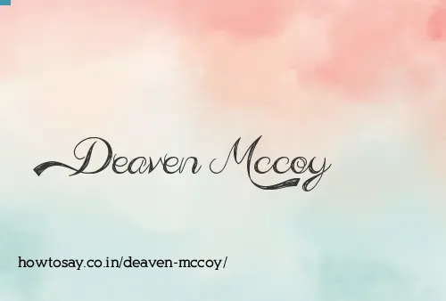 Deaven Mccoy