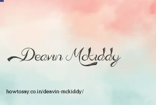Deavin Mckiddy