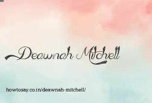 Deawnah Mitchell