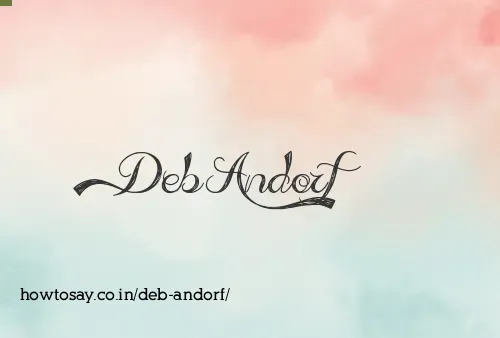Deb Andorf