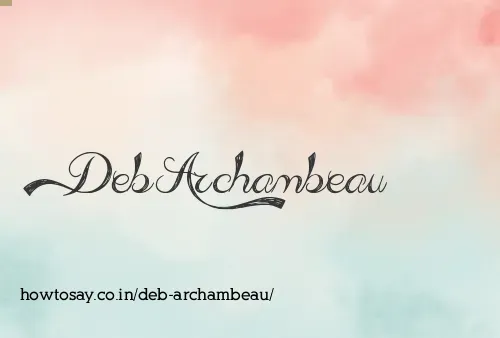 Deb Archambeau