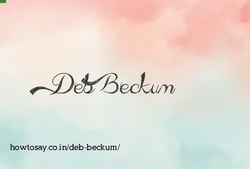 Deb Beckum
