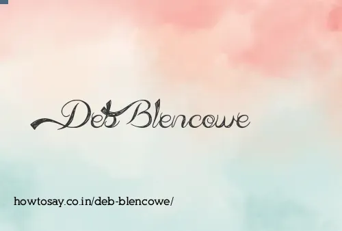 Deb Blencowe