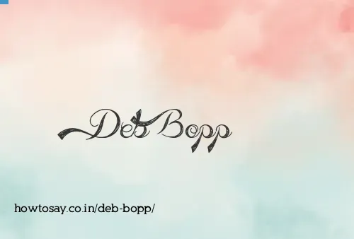 Deb Bopp