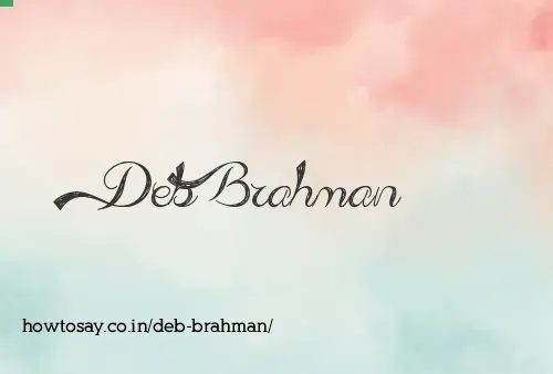 Deb Brahman