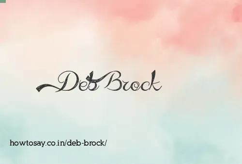 Deb Brock