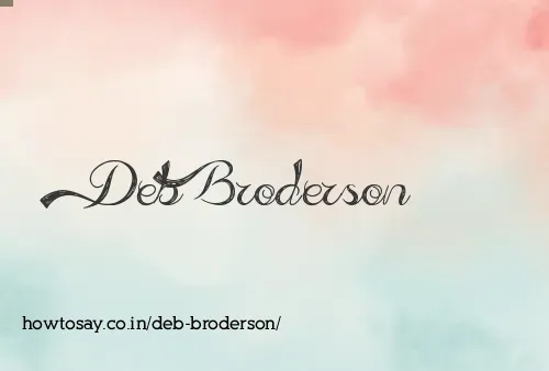 Deb Broderson