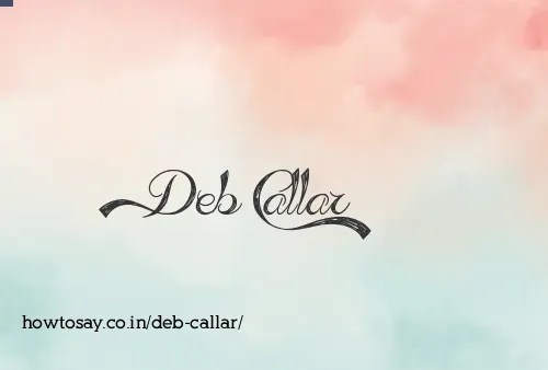 Deb Callar