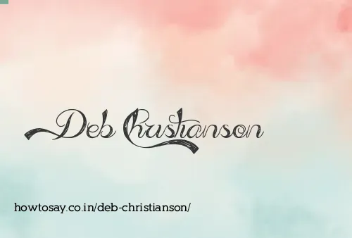 Deb Christianson